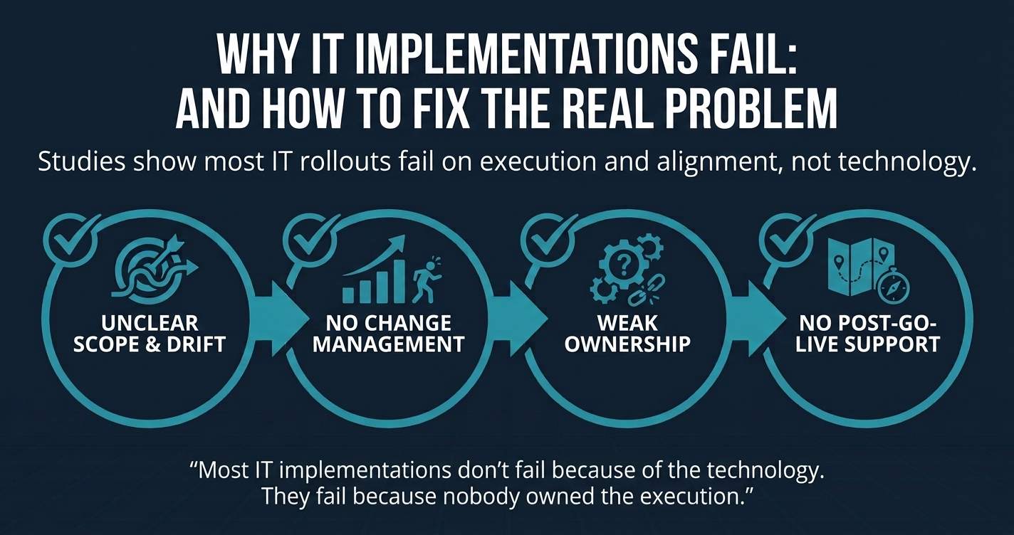 Five reasons IT implementations fail